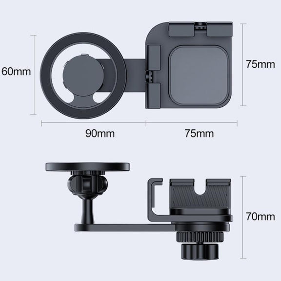 Magnetic Car Phone Holder Mount for Tesla Model 3/Y / AITO / NIO / Lixiang Auto(Black)