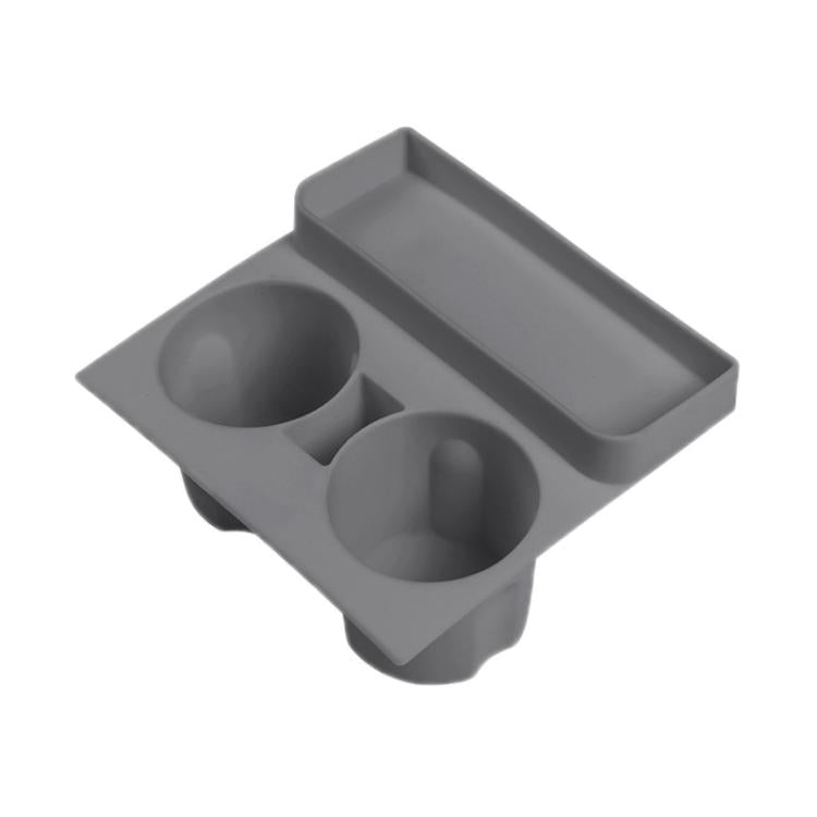 For Tesla 21-23 Model 3/Y Central Control Integrated Silicone Storage Cup Holder(Gray)
