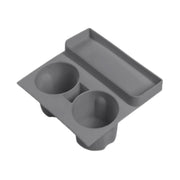 For Tesla 21-23 Model 3/Y Central Control Integrated Silicone Storage Cup Holder(Gray)