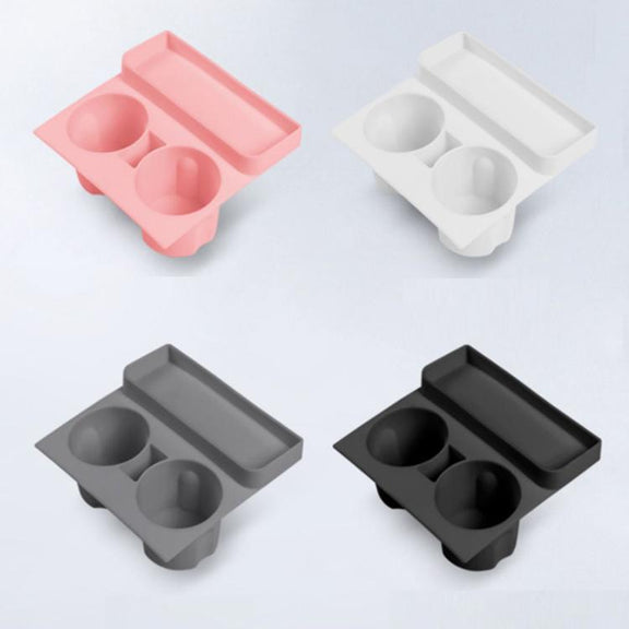 For Tesla 21-23 Model 3/Y Central Control Integrated Silicone Storage Cup Holder(Gray)