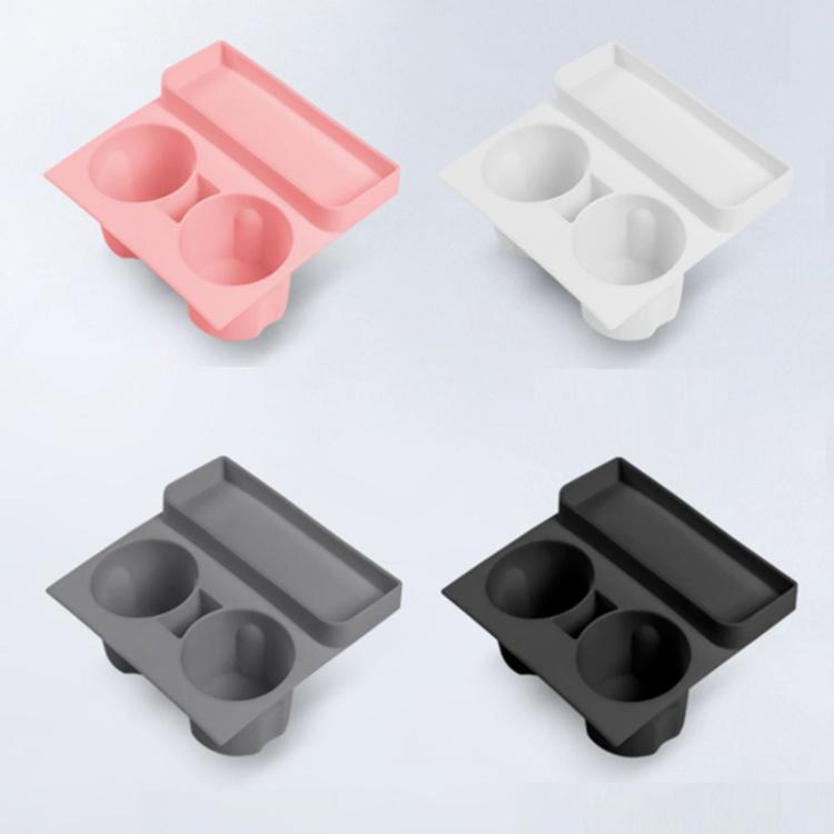 For Tesla 21-23 Model 3/Y Central Control Integrated Silicone Storage Cup Holder(Gray)