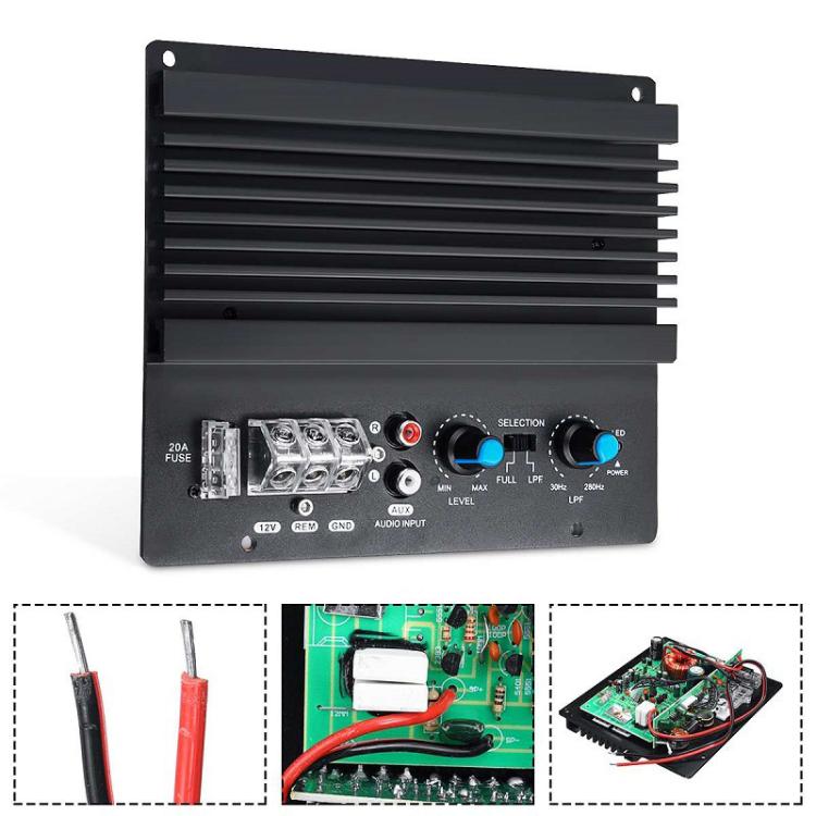 PS-200 12V 600W Car Single Bass Amplifier Board High Power Car Audio Module