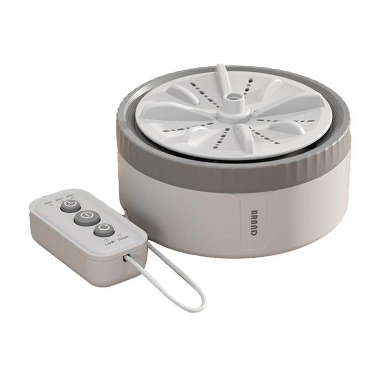 Mini Portable Underwear Socks Turbine Washing Machine, Color: Gray Three-speed Timing