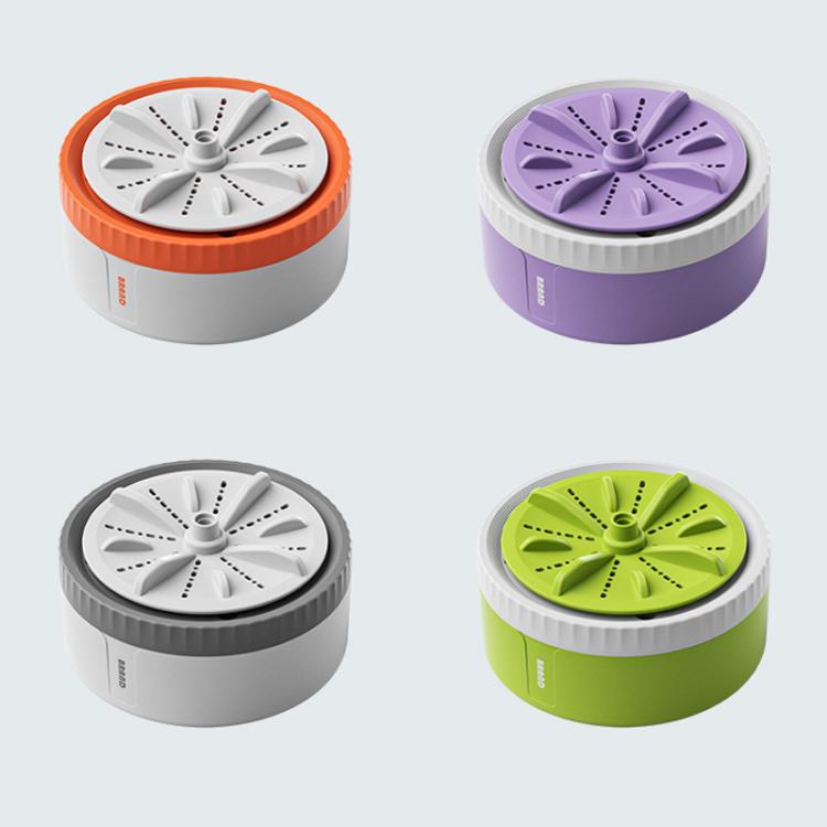 Mini Portable Underwear Socks Turbine Washing Machine, Color: Green Three-speed Timing