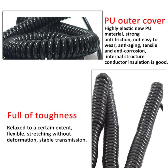 For CNHTC SINOTRUK HOWO SITRAK Four Way Monitoring Camera Spring Wire 8m