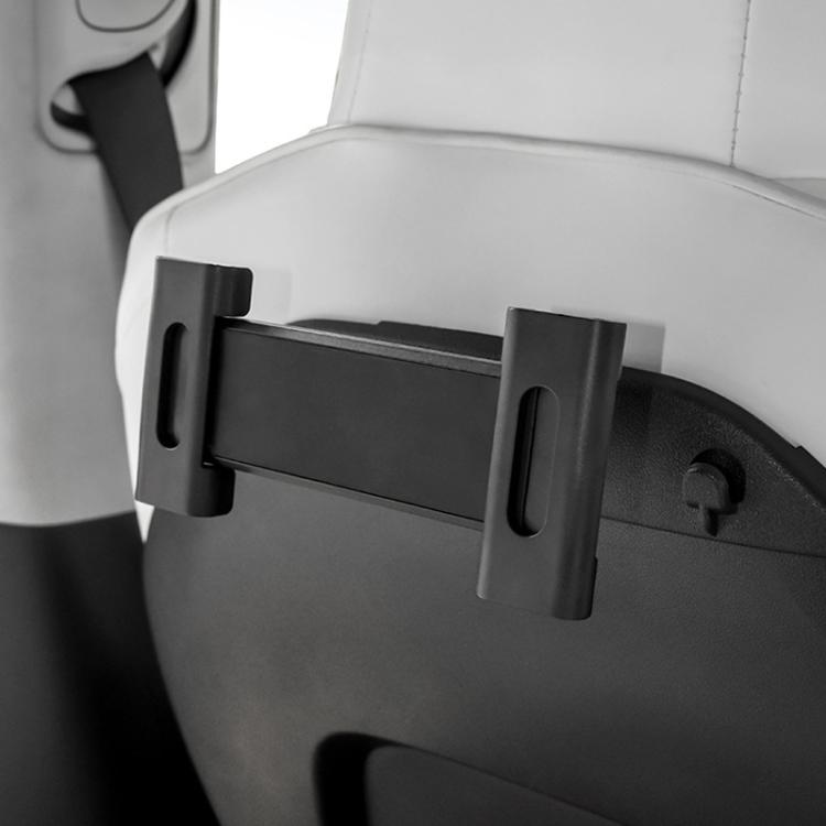 For Tesla 2024 Model 3/Y/S Car Seat Back Mobile Phone Holder(Black)