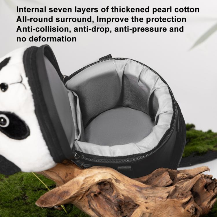 Cwatcun D162 Large Camera Lens Cylinder Cartoon Panda Camera Lens Protective Cover