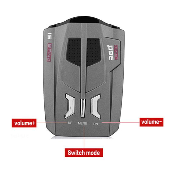 Car Mobile Radar Speed Detector Car Electronic Dog, Support English / Russian