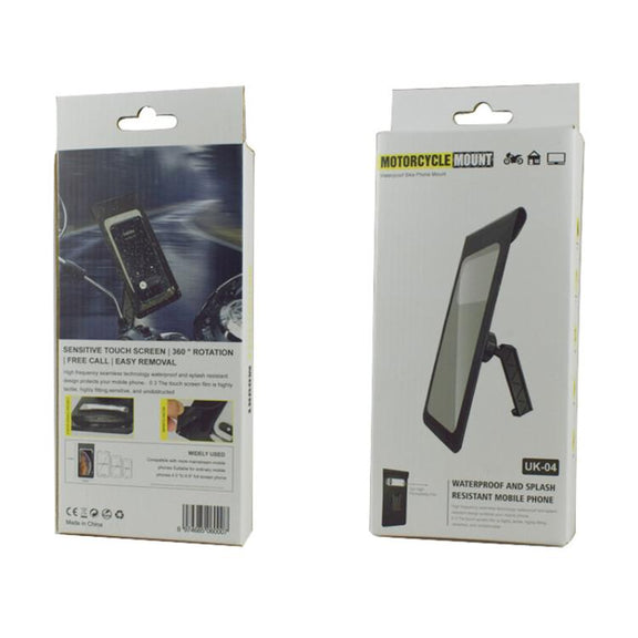 Bicycle Water-resistant Phone Bag Mount Stand 360 Degree Rotation Motorcycle Bike Cellphone Holder, Spec: Handlebar Model
