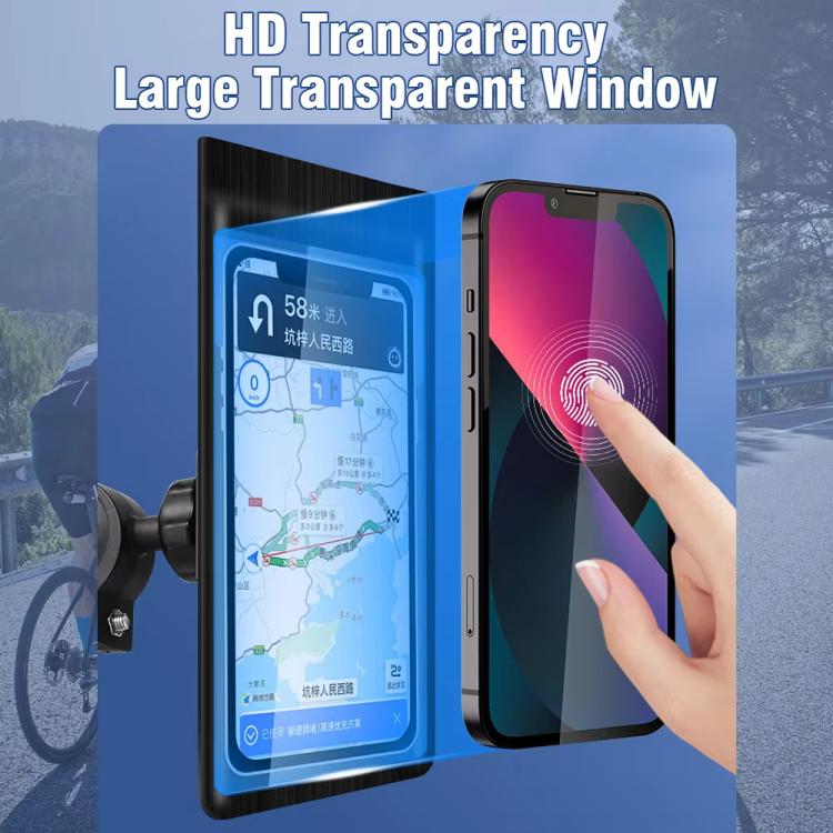 Bicycle Water-resistant Phone Bag Mount Stand 360 Degree Rotation Motorcycle Bike Cellphone Holder, Spec: Handlebar Model