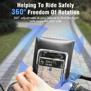 Bicycle Water-resistant Phone Bag Mount Stand 360 Degree Rotation Motorcycle Bike Cellphone Holder, Spec: Handlebar Model