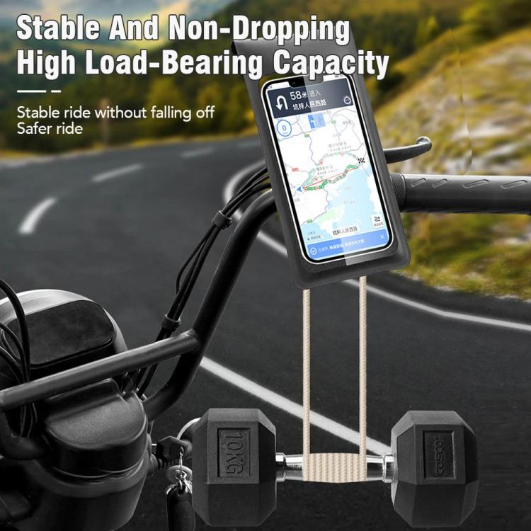Bicycle Water-resistant Phone Bag Mount Stand 360 Degree Rotation Motorcycle Bike Cellphone Holder, Spec: Handlebar Model