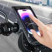 Bicycle Holder Water-resistant Pouch Bag Bike Motorcycle Handlebar Mirror Phone Stand Mount, Size: L