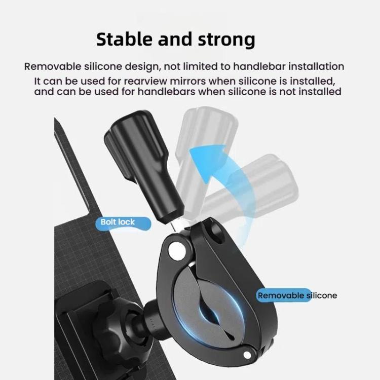 Bicycle Holder Water-resistant Pouch Bag Bike Motorcycle Handlebar Mirror Phone Stand Mount, Size: XL