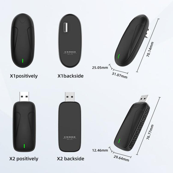 Original Carplay Wired To Wireless Box Adapter Car Connect Android Box, Model: MINI SE X2AIR Black