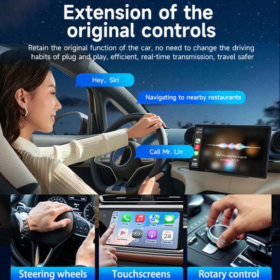 Original Carplay Wired To Wireless Box Adapter Car Connect Android Box, Model: MINI SE X1AIR Black
