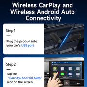 Original Carplay Wired To Wireless Box Adapter Car Connect Android Box, Model: MINI SE X2AIR Black