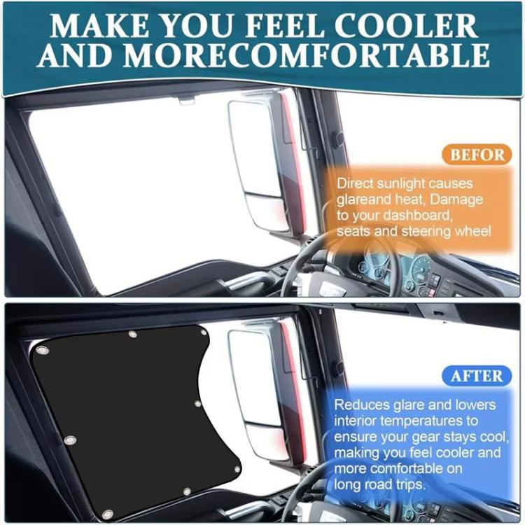 1pc Car Sun Protection Heat Insulation Sunshade Front Side Curtains