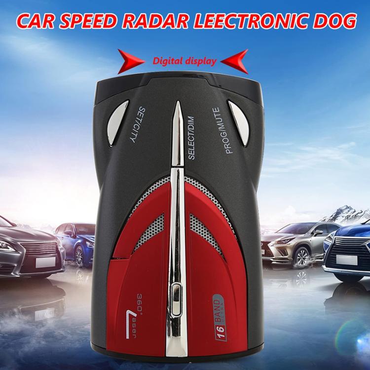 Car Radar Speed Detector Car Laser Enhanced Electronic Dog, Support English / Russian