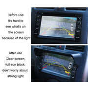 Car Navigation Display Universal Sun Visor, Size: Carbon Pattern S