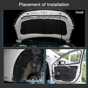 200x50x2cm Car Rubber Plastic Self-adhesive Wave Crest Shockproof Sound-absorbing Cotton