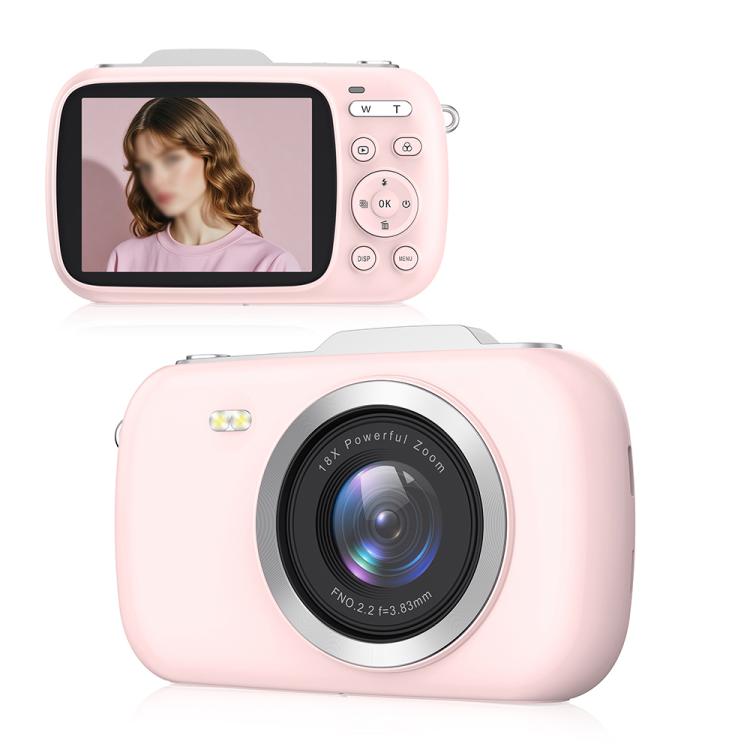 G7-A 2.8-inch 18X Digital Zoom 4K HD Beauty Digital Camera(Pink)