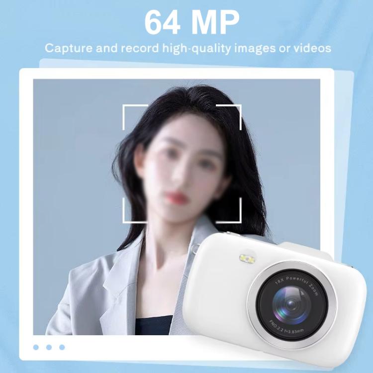 G7-A 2.8-inch 18X Digital Zoom 4K HD Beauty Digital Camera(White)