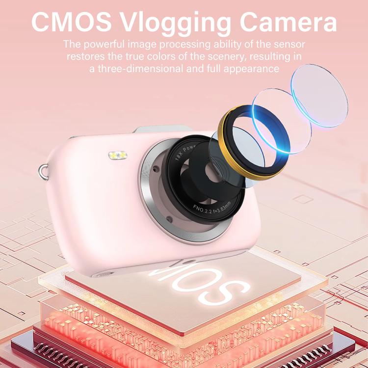 G7-A 2.8-inch 18X Digital Zoom 4K HD Beauty Digital Camera(White)