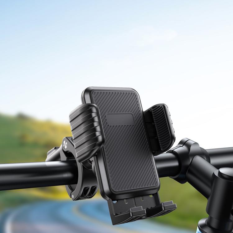 Bicycle Motorcycle Shock Absorption Mobile Phone Holder Gravity Navigation Mount(Red)