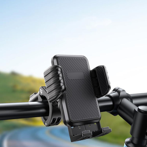 Bicycle Motorcycle Shock Absorption Mobile Phone Holder Gravity Navigation Mount(Blue)