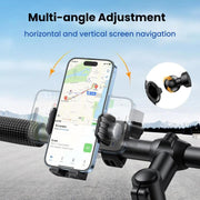 Bicycle Motorcycle Shock Absorption Mobile Phone Holder Gravity Navigation Mount(Blue)
