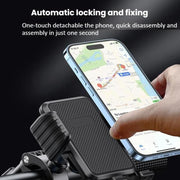 Bicycle Motorcycle Shock Absorption Mobile Phone Holder Gravity Navigation Mount(Red)