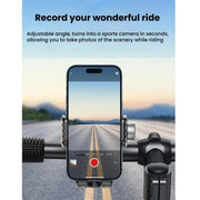 Bicycle Motorcycle Shock Absorption Mobile Phone Holder Gravity Navigation Mount(Red)