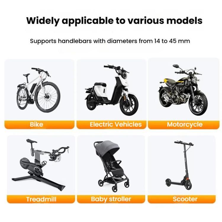 Bicycle Motorcycle Shock Absorption Mobile Phone Holder Gravity Navigation Mount(Blue)
