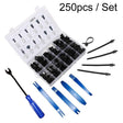 250pcs / Set Automotive Fixing Clip Tool For Ford / Toyota / Honda - Nuts & Bolts by PMC TechLife | Online Shopping South Africa | PMC TechLife | Buy Now Pay Later Mobicred