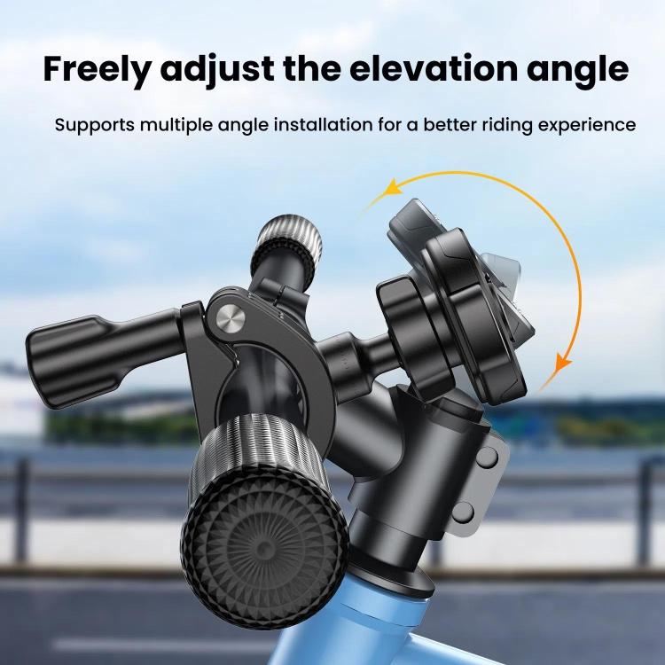 Bicycle Motorcycle Snap-On Mobile Phone Holder With Magnetic Ring(QL-10 Black)