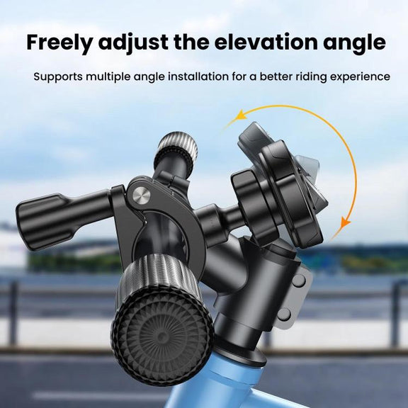 Bicycle Motorcycle Snap-On Mobile Phone Holder With Magnetic Ring(QL-10 Black)