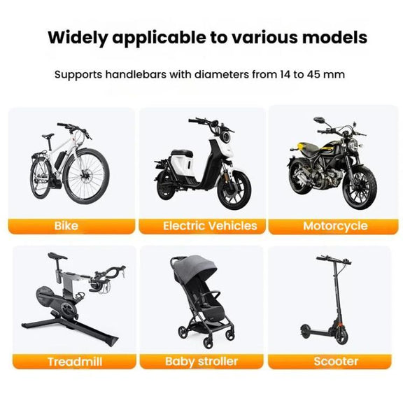 Bicycle Motorcycle Snap-On Mobile Phone Holder With Magnetic Ring(QL-10 Black)