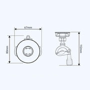 Bicycle Motorcycle Snap-On Mobile Phone Holder With Magnetic Ring(QL-10 Black)