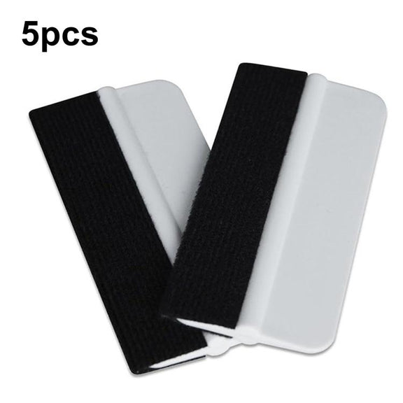 5pcs With Felt Car Film Tool Anti-scratch Small Scraper(White)