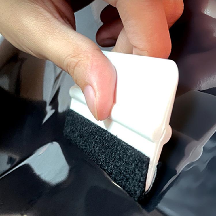5pcs With Felt Car Film Tool Anti-scratch Small Scraper(White)