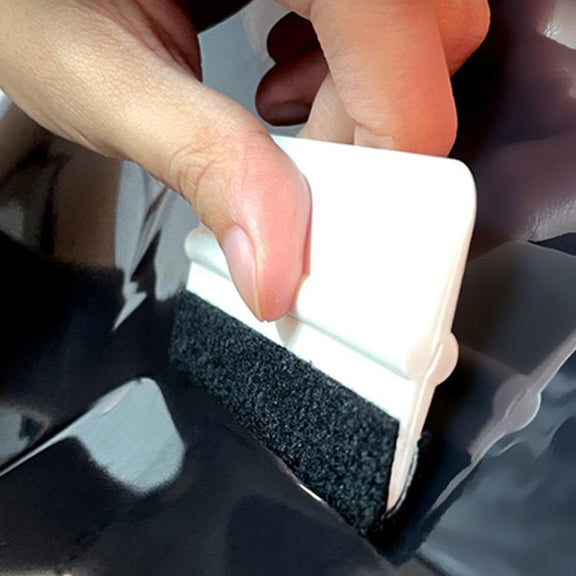 5pcs With Felt Car Film Tool Anti-scratch Small Scraper(White)