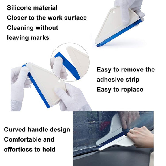 Arc Shape Car Film Tool Scraper Glass Cleaning Wiper