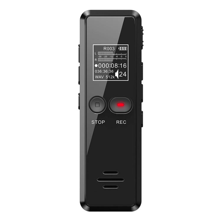 8GB 0.9-inch LCD Screen Interview Mini HD Recorder USB Charging MP3 Player