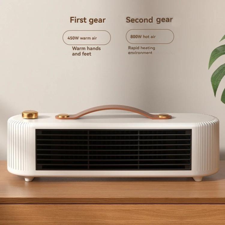 FS007 800W Home Desktop Heater Large Area PTC Heating Device, Spec: UK Plug(White)