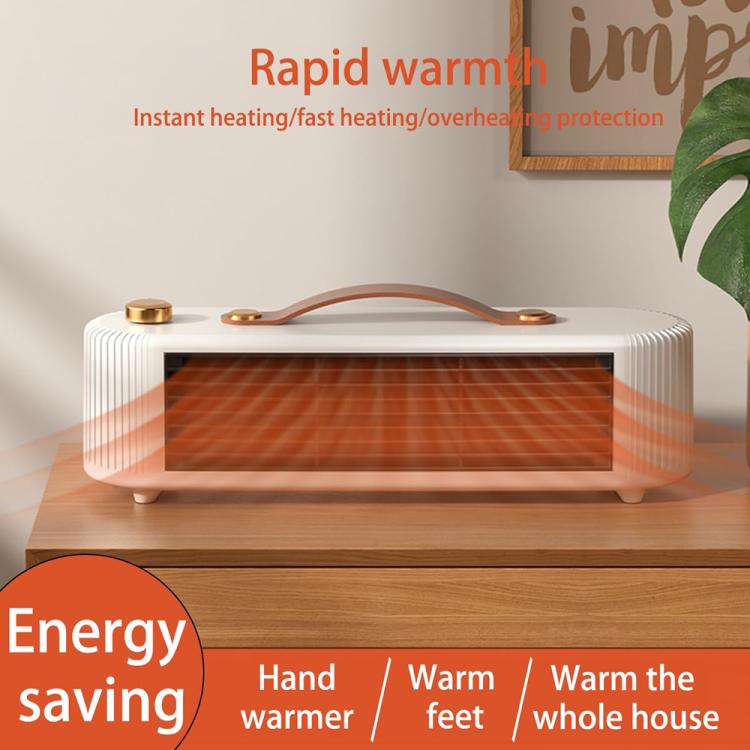 FS007 800W Home Desktop Heater Large Area PTC Heating Device, Spec: US Plug(Green)