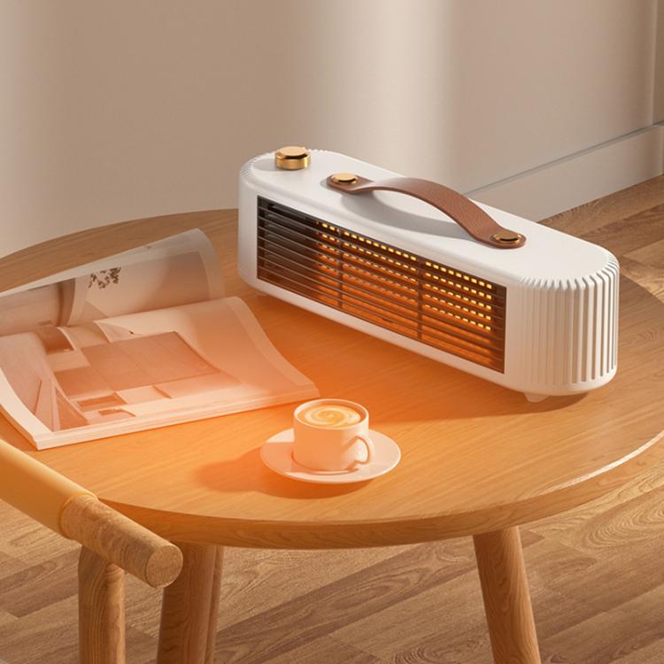 FS007 800W Home Desktop Heater Large Area PTC Heating Device, Spec: AU Plug(White)