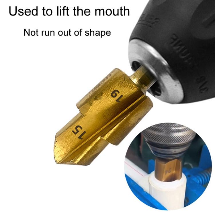 3pcs / Set 20 / 25 / 32 Hexagonal Shank PPR Step Drill Bits Leak Repairing And Connecting Tools