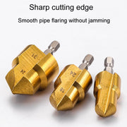 3pcs / Set 20 / 25 / 32 Hexagonal Shank PPR Step Drill Bits Leak Repairing And Connecting Tools