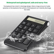 2.4G Dual-Mode Display Digital Keypad Cashier Office Computer Rechargeable Wireless Keyboard